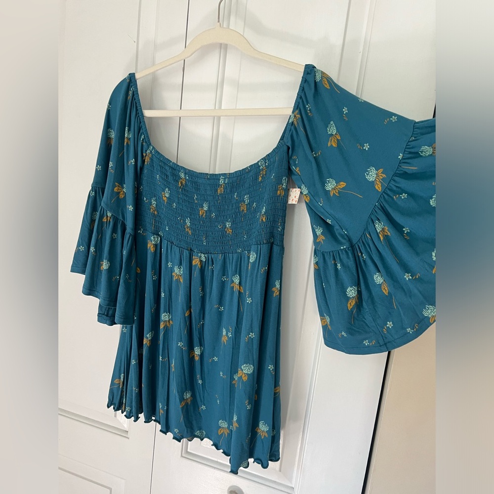 NWT Free People Lana Off Shoulder Tunic Top Size Small - Picture 7 of 10